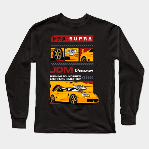 Supra MK4 Enthusiast Long Sleeve T-Shirt by Harrisaputra